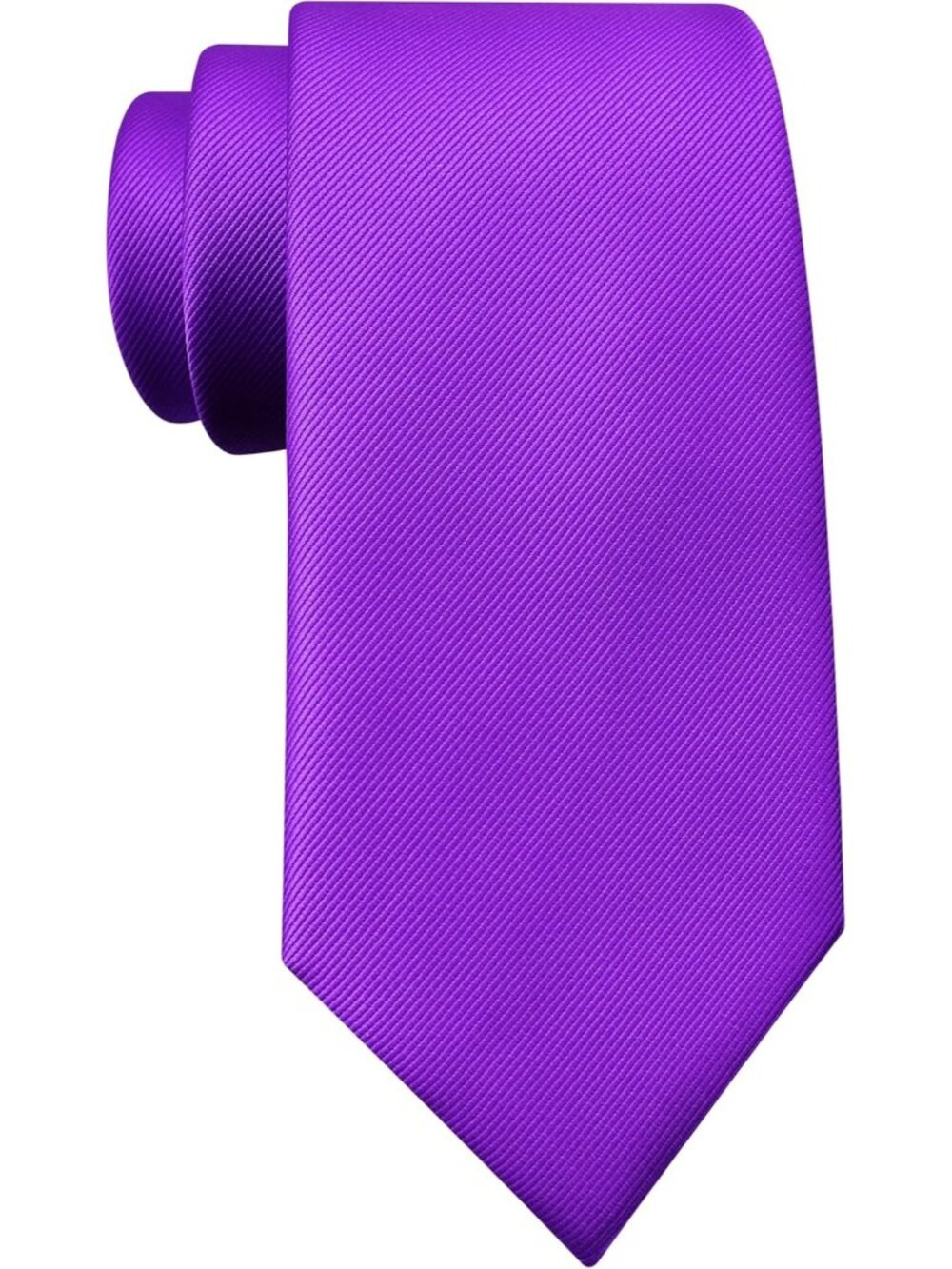 Men's Purple Solid Twill Textured Woven Silk Formal Necktie For Wedding Dress